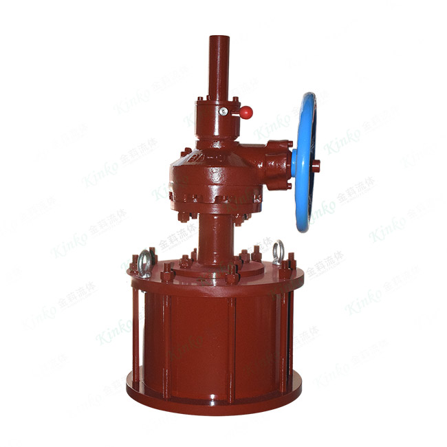 直行程气动执行器(带齿轮手动)